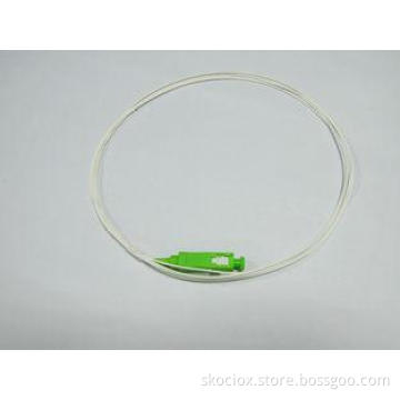 SC APC SM SX 0.9mm White Fiber Optic Pigtail for Video Tran